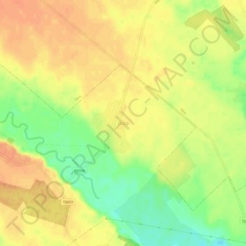 Mapa topográfico Buta, altitud, relieve