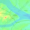 Mapa topográfico Subarnapur, altitud, relieve