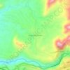 Mapa topográfico Crucero de Combia, altitud, relieve
