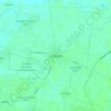 Mapa topográfico Chablekal, altitud, relieve