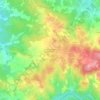 Mapa topográfico Colónia Agrícola Martim Rei, altitud, relieve