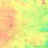 Mapa topográfico Ranchi, altitud, relieve