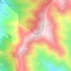 Mapa topográfico Cerro Azul, altitud, relieve