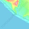 Mapa topográfico Boca del Río, altitud, relieve