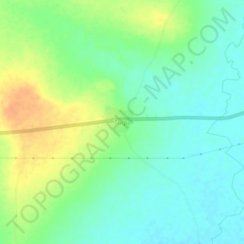 Mapa topográfico Tugu, altitud, relieve