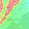 Mapa topográfico Meta, altitud, relieve