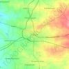 Mapa topográfico Pollachi, altitud, relieve