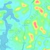 Mapa topográfico Kodassery, altitud, relieve