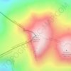 Mapa topográfico Эльбрус Западный, altitud, relieve