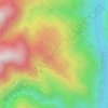 Mapa topográfico Jengging, altitud, relieve