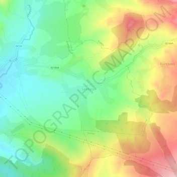 Mapa topográfico Șindrești, altitud, relieve