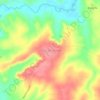 Mapa topográfico Feira da Várzea, altitud, relieve