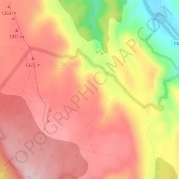 Mapa topográfico Malpelo, altitud, relieve