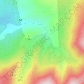 Mapa topográfico Sierra de Gredos, altitud, relieve