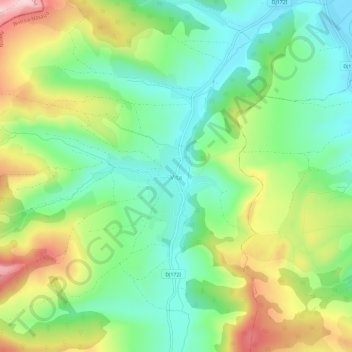 Mapa topográfico Vița, altitud, relieve