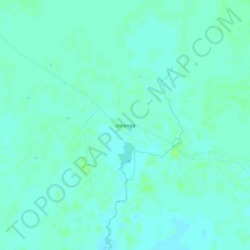 Mapa topográfico Ipiranga, altitud, relieve