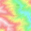 Mapa topográfico Hacienda Huacuas, altitud, relieve