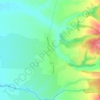 Mapa topográfico Ucuriș, altitud, relieve
