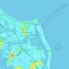 Mapa topográfico Tweed Heads, altitud, relieve