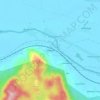 Mapa topográfico Teliagarhi, altitud, relieve