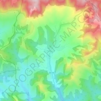 Mapa topográfico Măgoaja, altitud, relieve