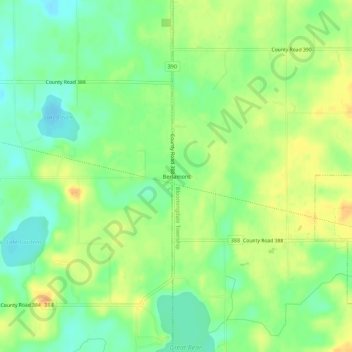 Mapa topográfico Berlamont, altitud, relieve