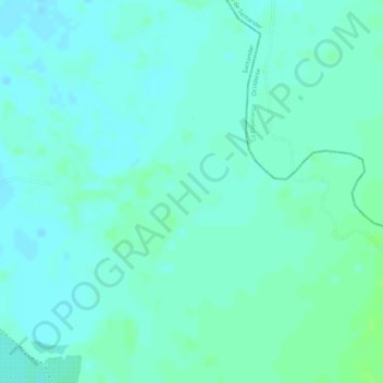 Mapa topográfico Brisas, altitud, relieve