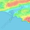Mapa topográfico Raguenes, altitud, relieve