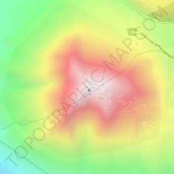 Mapa topográfico Sierra Negra, altitud, relieve