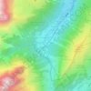 Mapa topográfico Le Buet, altitud, relieve