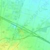 Mapa topográfico Pedrignano, altitud, relieve