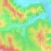 Mapa topográfico Deia, altitud, relieve