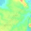 Mapa topográfico Jacarecoara, altitud, relieve