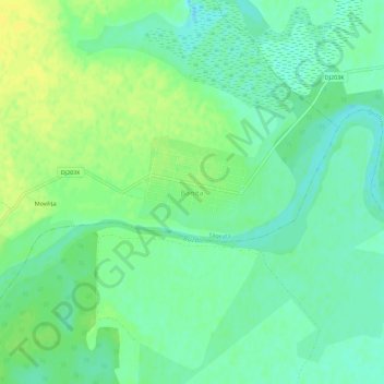 Mapa topográfico Banița, altitud, relieve