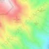 Mapa topográfico Apalaches, altitud, relieve