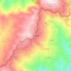 Mapa topográfico Ayabaca, altitud, relieve