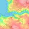 Mapa topográfico Le Yaudet, altitud, relieve