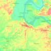 Mapa topográfico Benito Soliven, altitud, relieve