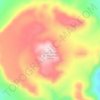 Mapa topográfico Cerro Bororo O Chiquichan, altitud, relieve