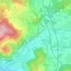 Mapa topográfico Aesch, altitud, relieve