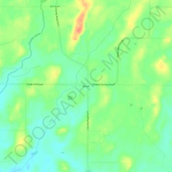Mapa topográfico Banat, altitud, relieve
