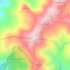Mapa topográfico Pía Paxaro, altitud, relieve