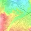 Mapa topográfico Corella, altitud, relieve