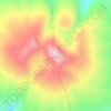 Mapa topográfico Cerro Gordo, altitud, relieve