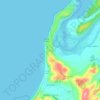 Mapa topográfico La Boca, altitud, relieve