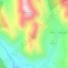 Mapa topográfico Στεφάνι, altitud, relieve
