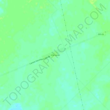 Mapa topográfico Villa Sena, altitud, relieve