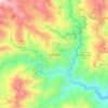 Mapa topográfico Santuario, altitud, relieve