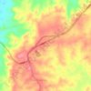 Mapa topográfico La Ye, altitud, relieve