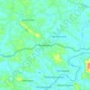 Mapa topográfico Kolenchery, altitud, relieve